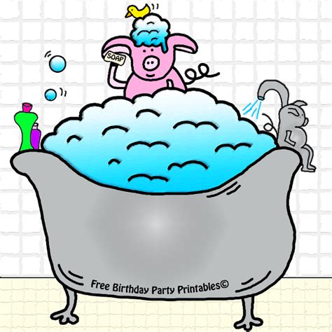 Download 5,319 bathtub bubble stock illustrations, vectors & clipart for free or amazingly low rates! Piggy Bubble Bath Birthday Party Printables