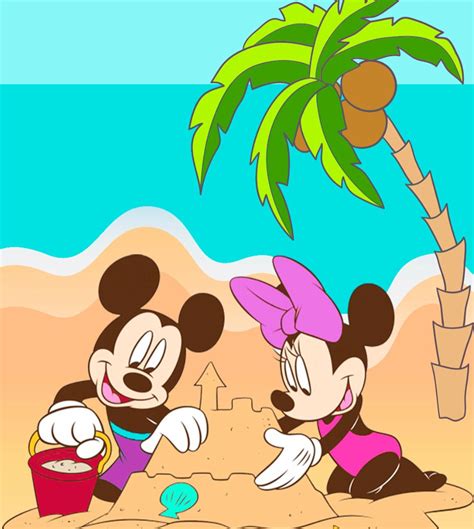 Mickey And Minnie At The Beach Mickey Mouse Pictures Mickey Mouse