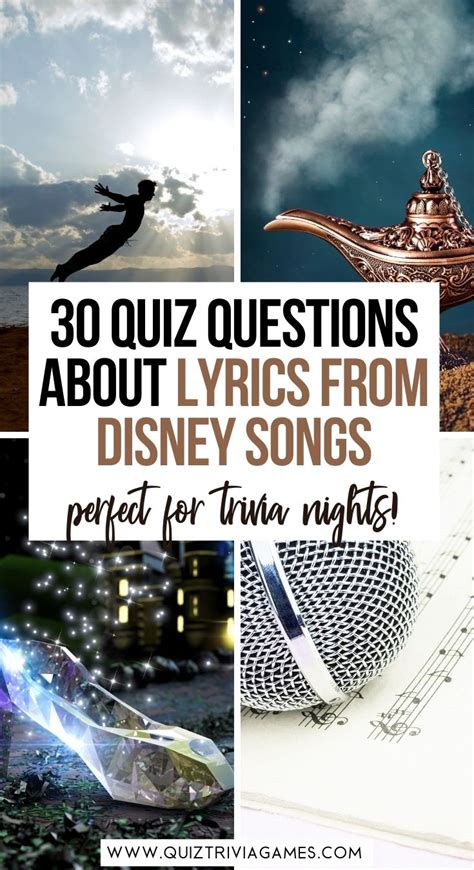 30 Disney Lyrics Quiz Questions And Answers Quiz Trivia Games
