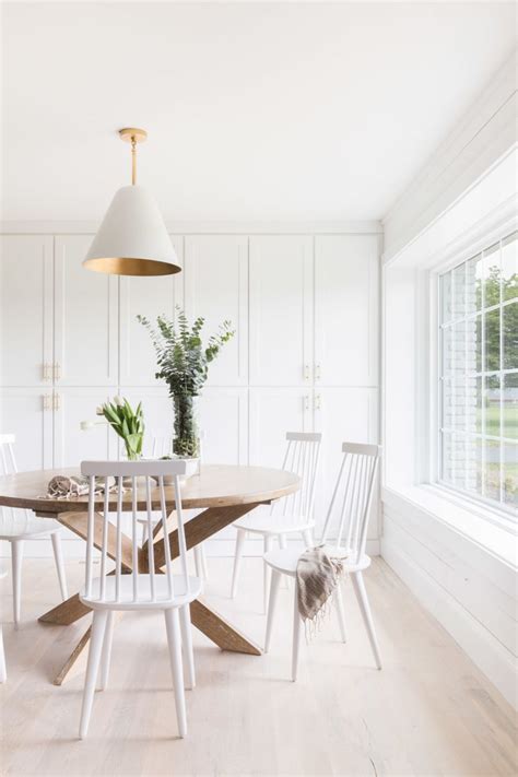 A Home That Nails The Bright And Airy Aesthetic White Dining Room