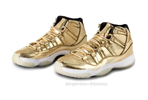 Usher Air Jordan 11 Gold Sample Sneaker Bar Detroit