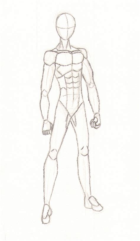 Anime Male Body Sketch By Sierrya On Deviantart