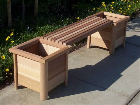 Benches With Planters Simple Home Decoration