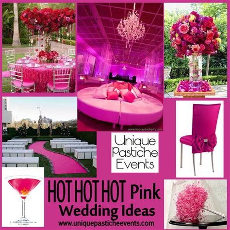 Hot Hot Hot Pink Wedding Inspiration Unique Pastiche