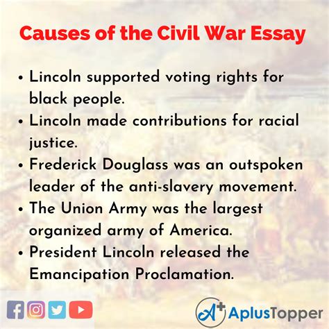 🎉 Causes Of The American Civil War Essay Causes Of The American Civil
