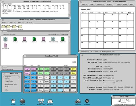Operating System Screenshot Sun Sunos Sunos551 Ow1 03