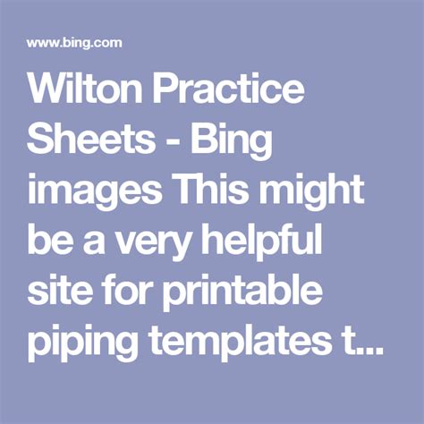 Just what i need to get back into the swing of piping after being sick for so long. Cake Decorating Piping Practice Templates ...