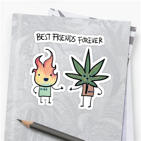 Best Friends Forever Sticker By Lucasbrondi Redbubble
