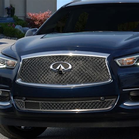 Eandg Classics® Infiniti Qx60 2016 1 Pc Stacked Blackchrome Fine Mesh