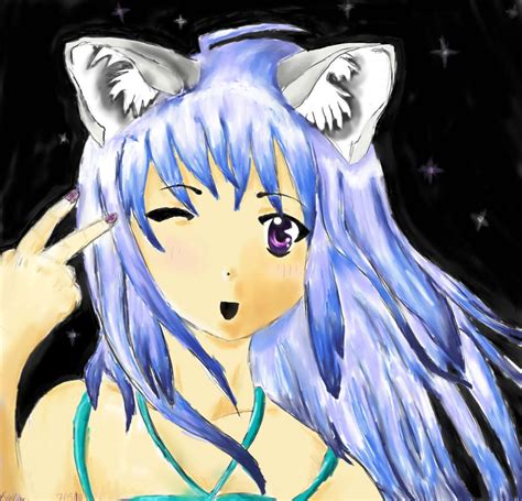 Purple Cat Anime By Draconiclight831 On Deviantart