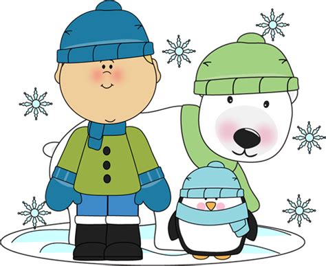 Winter Holiday Words List Clip Art Library
