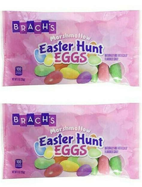 2 Bags Brachs Easter Hunt Eggs Marshmallow Candy 9 Oz Fast Shipping