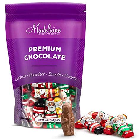 Madelaine Premium Milk Chocolate Mini Santas 1 Lb Novelty Christmas