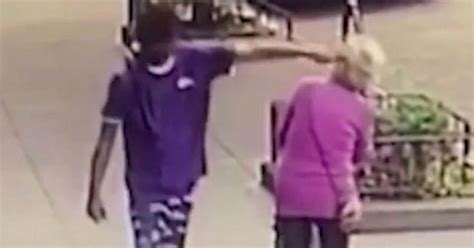 Man Punches Woman 92 In The Face Before Walking Off As She Lies On