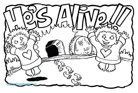 Jesus Is Alive Coloring Page at GetColorings.com | Free printable