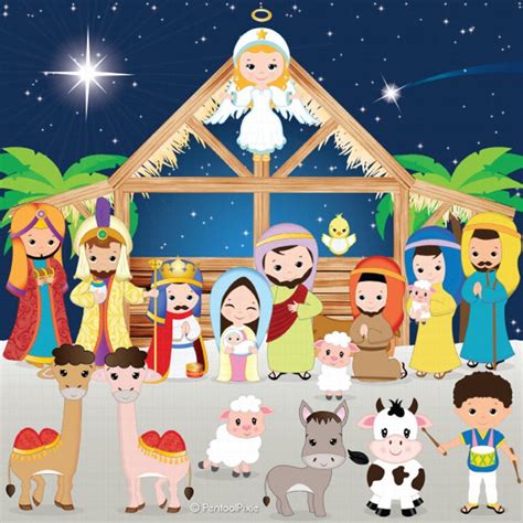 Nativity Clipart Nativity Clip Art Christmas Clipart Jesus