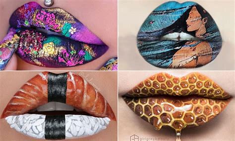 Lip Art Is Taking Over Instagram In Spectacular Fashion Daily Mail Online