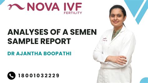 Analyses Of A Semen Sample Report Dr Ajantha Boopathi Fertility Specialist Chennai YouTube