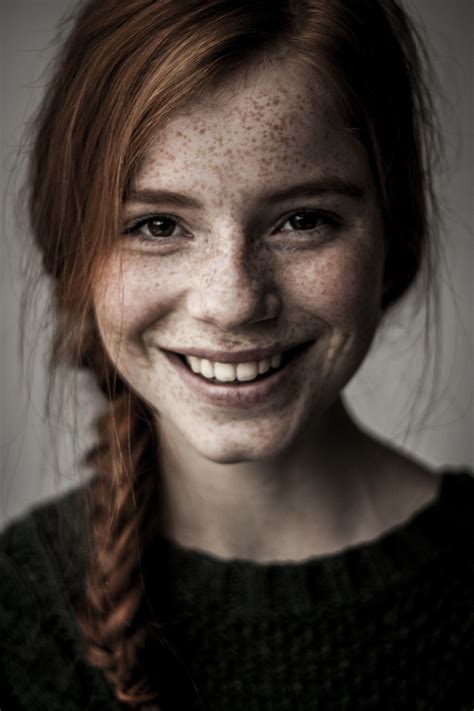 For Redheads Photo Women With Freckles Portrait Freckles