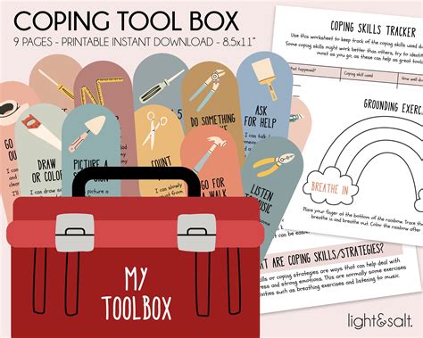 Coping Skills Tool Box Self Regulation Feelings Poster Etsy In 2022