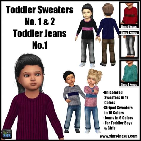 Toddler Sweaterjeans Set At Sims 4 Nexus Sims 4 Updates