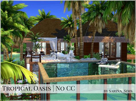 Tropical Oasis By Sarinasims At Tsr Sims 4 Updates