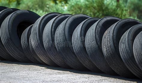 Used Old Car Tires Stock Image Image Of Tire Abandoned 61061487