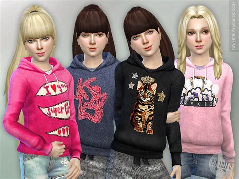 The Sims Resource Hoodie For Girls P05