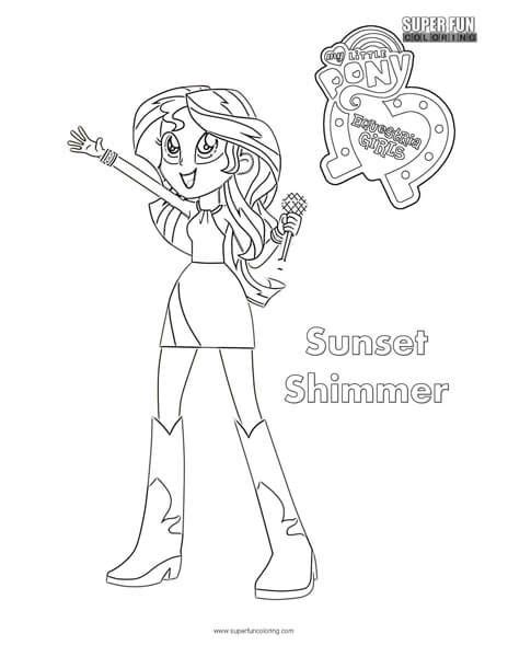 After the 3rd season, she turns into alicorns, but shimmer stole her crown. #coloring #pages #rainbow #rocks #shimmer #sunset #2020 ...