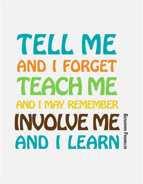 “tell Me And I Forget Teach Me And I May Remember Involve Me And I