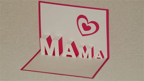 Pop karten pop karte stoeckige torte mit kerze. Muttertagsgeschenke basteln: Pop Up Cards zum Muttertag ...