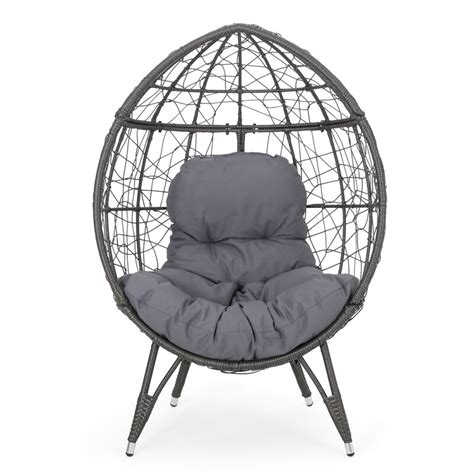 We like its design and quality. Bloomsbury Market Burnam Wicker Teardrop Swing Chair ...