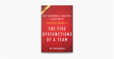 ‎the Five Dysfunctions Of A Team On Apple Books