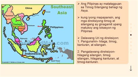 Araling Panlipunan LOKASYON NG PILIPINAS SA MUNDO Kung