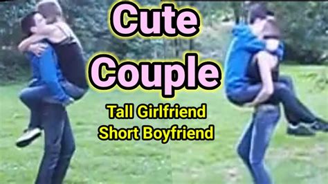 Cute Couple Tall Girlfriend Short Boyfriend Tall Woman Short Man