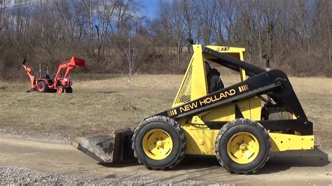 New Holland L35 Skid Steer Loader With Bucket Youtube