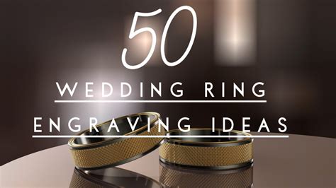 In a way, you are committing yourself to that ring for a large portion of your life, too. 50 Unique & Romantic Wedding Ring Engraving Ideas! | Engraved wedding rings, Romantic wedding ...