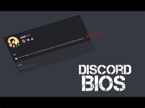 HOW TO Make A Discord Bio YouTube