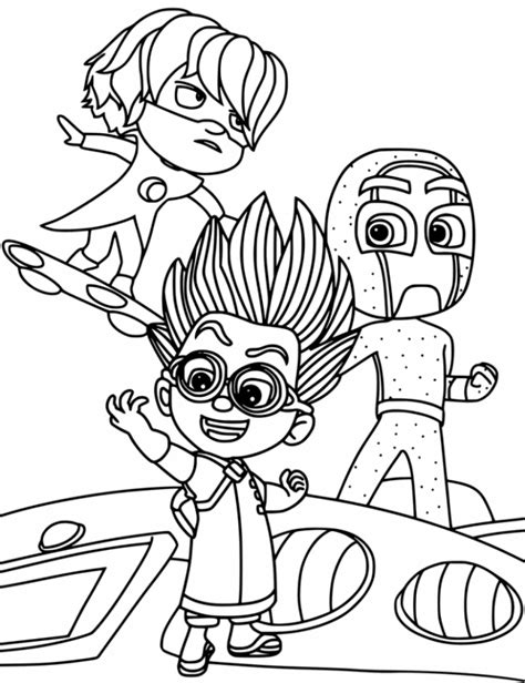 Free Coloring Pj Mask Coloring Pages