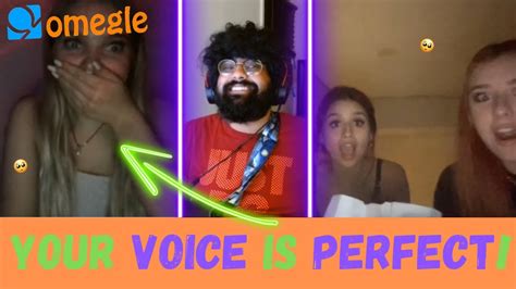 your voice is perfect omegle singing reactions youtube