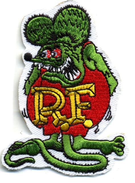 rat fink patch badge hot rod kustom kulture older stock drag race motorcycle rat fink patches