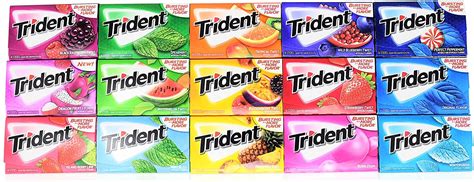 Buy Trident Sugar Free Chewing Gum Variety Pack Of 15 Assorted Flavors