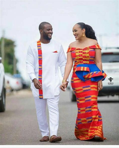 African Designs For Couples Kente Cloth Kitenge