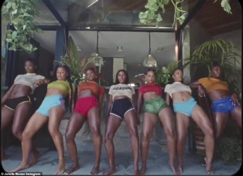 Janelle Monáe Releases Very Risqué New Video Featuring Her Ample Cleavage In A Wet T Shirt