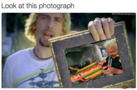 Look At This Photograph Me And The Dancing Hot Dog