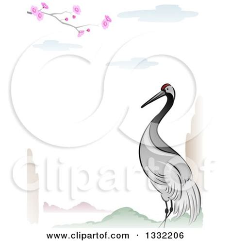 Royalty-Free (RF) Clipart Illustration of a Cute Blue Bird With A Blank