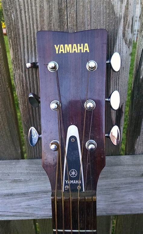 Vintage Yamaha Fg Acoustic Guitar Made In Japan Natural Finish
