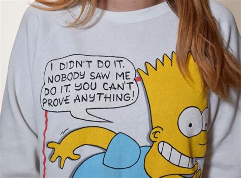 1990s Authentic Vintage Classic Official Bart Simpson I Didnt Do It