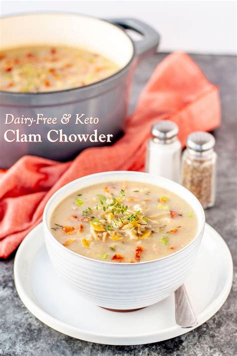 Dairy Free Keto Clam Chowder Recipe Healthy Low Carb Recipe