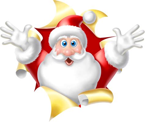 Санта Клаус Кира скрап клипарт и рамки на прозрачном фоне